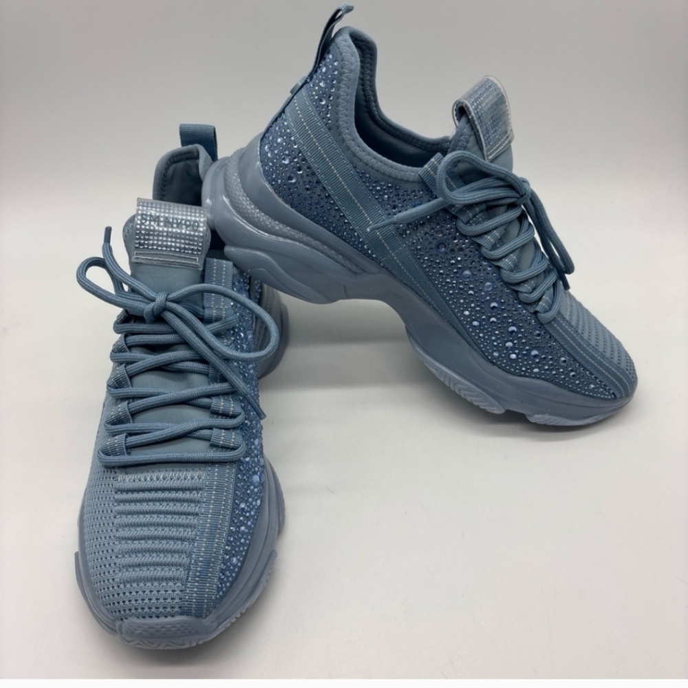 Steve Madden Blue Glitter Sneakers